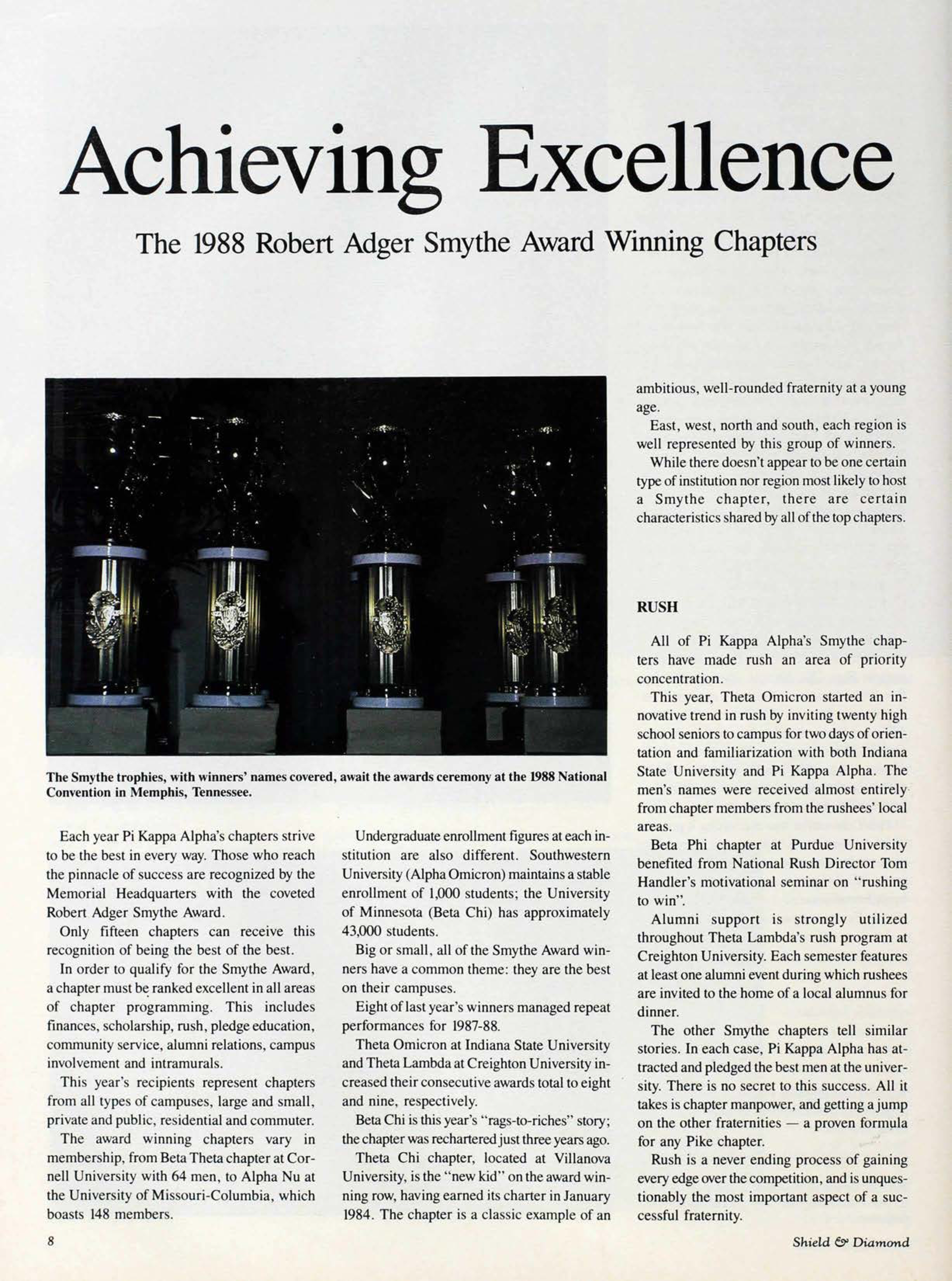 Achieving Excellence